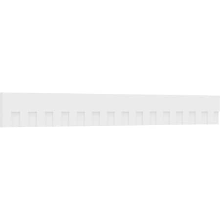 Ekena Millwork Elizabeth Architectural Grade PVC Dentil Trim w/Backplate, 9"H x 1"P x 90"L DENP09ELZ01